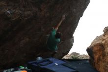 Bouldering in Hueco Tanks on 01/14/2019 with Blue Lizard Climbing and Yoga

Filename: SRM_20190114_1711500.jpg
Aperture: f/5.6
Shutter Speed: 1/250
Body: Canon EOS-1D Mark II
Lens: Canon EF 50mm f/1.8 II