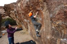 Bouldering in Hueco Tanks on 01/14/2019 with Blue Lizard Climbing and Yoga

Filename: SRM_20190114_1740230.jpg
Aperture: f/5.6
Shutter Speed: 1/200
Body: Canon EOS-1D Mark II
Lens: Canon EF 16-35mm f/2.8 L