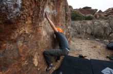 Bouldering in Hueco Tanks on 01/14/2019 with Blue Lizard Climbing and Yoga

Filename: SRM_20190114_1748190.jpg
Aperture: f/5.6
Shutter Speed: 1/250
Body: Canon EOS-1D Mark II
Lens: Canon EF 16-35mm f/2.8 L