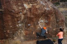 Bouldering in Hueco Tanks on 01/14/2019 with Blue Lizard Climbing and Yoga

Filename: SRM_20190114_1750190.jpg
Aperture: f/5.6
Shutter Speed: 1/250
Body: Canon EOS-1D Mark II
Lens: Canon EF 16-35mm f/2.8 L