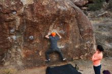Bouldering in Hueco Tanks on 01/14/2019 with Blue Lizard Climbing and Yoga

Filename: SRM_20190114_1751530.jpg
Aperture: f/5.6
Shutter Speed: 1/250
Body: Canon EOS-1D Mark II
Lens: Canon EF 16-35mm f/2.8 L