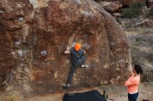 Bouldering in Hueco Tanks on 01/14/2019 with Blue Lizard Climbing and Yoga

Filename: SRM_20190114_1751570.jpg
Aperture: f/5.6
Shutter Speed: 1/250
Body: Canon EOS-1D Mark II
Lens: Canon EF 16-35mm f/2.8 L