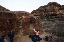 Bouldering in Hueco Tanks on 01/14/2019 with Blue Lizard Climbing and Yoga

Filename: SRM_20190114_1752240.jpg
Aperture: f/6.3
Shutter Speed: 1/250
Body: Canon EOS-1D Mark II
Lens: Canon EF 16-35mm f/2.8 L