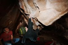 Bouldering in Hueco Tanks on 01/18/2019 with Blue Lizard Climbing and Yoga

Filename: SRM_20190118_1427300.jpg
Aperture: f/8.0
Shutter Speed: 1/250
Body: Canon EOS-1D Mark II
Lens: Canon EF 16-35mm f/2.8 L