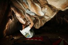 Bouldering in Hueco Tanks on 01/18/2019 with Blue Lizard Climbing and Yoga

Filename: SRM_20190118_1433220.jpg
Aperture: f/8.0
Shutter Speed: 1/250
Body: Canon EOS-1D Mark II
Lens: Canon EF 16-35mm f/2.8 L