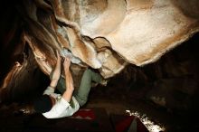 Bouldering in Hueco Tanks on 01/18/2019 with Blue Lizard Climbing and Yoga

Filename: SRM_20190118_1442480.jpg
Aperture: f/8.0
Shutter Speed: 1/250
Body: Canon EOS-1D Mark II
Lens: Canon EF 16-35mm f/2.8 L