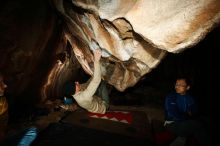 Bouldering in Hueco Tanks on 01/18/2019 with Blue Lizard Climbing and Yoga

Filename: SRM_20190118_1458230.jpg
Aperture: f/8.0
Shutter Speed: 1/250
Body: Canon EOS-1D Mark II
Lens: Canon EF 16-35mm f/2.8 L