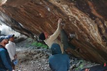 Bouldering in Hueco Tanks on 01/18/2019 with Blue Lizard Climbing and Yoga

Filename: SRM_20190118_1600310.jpg
Aperture: f/2.5
Shutter Speed: 1/125
Body: Canon EOS-1D Mark II
Lens: Canon EF 50mm f/1.8 II