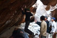 Bouldering in Hueco Tanks on 01/18/2019 with Blue Lizard Climbing and Yoga

Filename: SRM_20190118_1603070.jpg
Aperture: f/2.8
Shutter Speed: 1/125
Body: Canon EOS-1D Mark II
Lens: Canon EF 50mm f/1.8 II