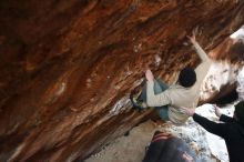 Bouldering in Hueco Tanks on 01/18/2019 with Blue Lizard Climbing and Yoga

Filename: SRM_20190118_1609570.jpg
Aperture: f/2.0
Shutter Speed: 1/100
Body: Canon EOS-1D Mark II
Lens: Canon EF 50mm f/1.8 II