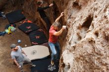 Bouldering in Hueco Tanks on 01/18/2019 with Blue Lizard Climbing and Yoga

Filename: SRM_20190118_1236340.jpg
Aperture: f/5.6
Shutter Speed: 1/125
Body: Canon EOS-1D Mark II
Lens: Canon EF 16-35mm f/2.8 L