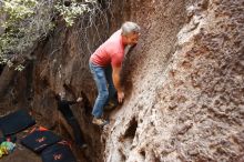 Bouldering in Hueco Tanks on 01/18/2019 with Blue Lizard Climbing and Yoga

Filename: SRM_20190118_1237030.jpg
Aperture: f/4.5
Shutter Speed: 1/125
Body: Canon EOS-1D Mark II
Lens: Canon EF 16-35mm f/2.8 L