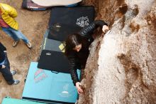 Bouldering in Hueco Tanks on 01/18/2019 with Blue Lizard Climbing and Yoga

Filename: SRM_20190118_1245290.jpg
Aperture: f/5.6
Shutter Speed: 1/125
Body: Canon EOS-1D Mark II
Lens: Canon EF 16-35mm f/2.8 L