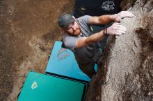 Bouldering in Hueco Tanks on 01/18/2019 with Blue Lizard Climbing and Yoga

Filename: SRM_20190118_1247170.jpg
Aperture: f/7.1
Shutter Speed: 1/125
Body: Canon EOS-1D Mark II
Lens: Canon EF 16-35mm f/2.8 L