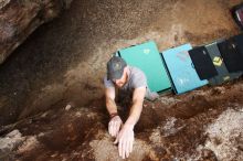 Bouldering in Hueco Tanks on 01/18/2019 with Blue Lizard Climbing and Yoga

Filename: SRM_20190118_1247340.jpg
Aperture: f/6.3
Shutter Speed: 1/125
Body: Canon EOS-1D Mark II
Lens: Canon EF 16-35mm f/2.8 L