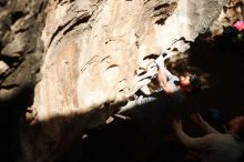 Bouldering in Hueco Tanks on 01/18/2019 with Blue Lizard Climbing and Yoga

Filename: SRM_20190118_1255540.jpg
Aperture: f/5.0
Shutter Speed: 1/500
Body: Canon EOS-1D Mark II
Lens: Canon EF 50mm f/1.8 II