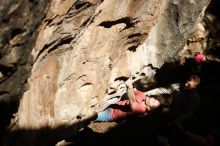 Bouldering in Hueco Tanks on 01/18/2019 with Blue Lizard Climbing and Yoga

Filename: SRM_20190118_1300520.jpg
Aperture: f/5.0
Shutter Speed: 1/1000
Body: Canon EOS-1D Mark II
Lens: Canon EF 50mm f/1.8 II