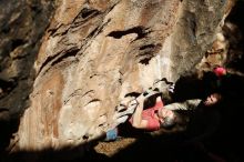 Bouldering in Hueco Tanks on 01/18/2019 with Blue Lizard Climbing and Yoga

Filename: SRM_20190118_1300560.jpg
Aperture: f/5.0
Shutter Speed: 1/1000
Body: Canon EOS-1D Mark II
Lens: Canon EF 50mm f/1.8 II