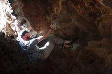 Bouldering in Hueco Tanks on 01/18/2019 with Blue Lizard Climbing and Yoga

Filename: SRM_20190118_1306180.jpg
Aperture: f/2.8
Shutter Speed: 1/320
Body: Canon EOS-1D Mark II
Lens: Canon EF 50mm f/1.8 II