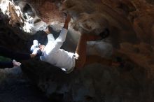 Bouldering in Hueco Tanks on 01/18/2019 with Blue Lizard Climbing and Yoga

Filename: SRM_20190118_1307570.jpg
Aperture: f/2.8
Shutter Speed: 1/400
Body: Canon EOS-1D Mark II
Lens: Canon EF 50mm f/1.8 II