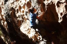 Bouldering in Hueco Tanks on 01/18/2019 with Blue Lizard Climbing and Yoga

Filename: SRM_20190118_1312410.jpg
Aperture: f/2.8
Shutter Speed: 1/1600
Body: Canon EOS-1D Mark II
Lens: Canon EF 50mm f/1.8 II