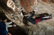 Bouldering in Hueco Tanks on 01/18/2019 with Blue Lizard Climbing and Yoga

Filename: SRM_20190118_1321190.jpg
Aperture: f/5.6
Shutter Speed: 1/200
Body: Canon EOS-1D Mark II
Lens: Canon EF 50mm f/1.8 II