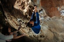 Bouldering in Hueco Tanks on 01/18/2019 with Blue Lizard Climbing and Yoga

Filename: SRM_20190118_1327200.jpg
Aperture: f/6.3
Shutter Speed: 1/250
Body: Canon EOS-1D Mark II
Lens: Canon EF 50mm f/1.8 II