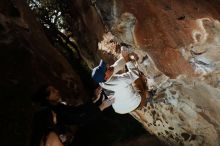 Bouldering in Hueco Tanks on 01/18/2019 with Blue Lizard Climbing and Yoga

Filename: SRM_20190118_1332500.jpg
Aperture: f/6.3
Shutter Speed: 1/250
Body: Canon EOS-1D Mark II
Lens: Canon EF 50mm f/1.8 II