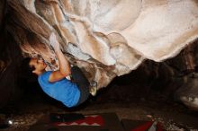 Bouldering in Hueco Tanks on 01/18/2019 with Blue Lizard Climbing and Yoga

Filename: SRM_20190118_1400140.jpg
Aperture: f/8.0
Shutter Speed: 1/250
Body: Canon EOS-1D Mark II
Lens: Canon EF 16-35mm f/2.8 L