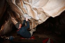 Bouldering in Hueco Tanks on 01/18/2019 with Blue Lizard Climbing and Yoga

Filename: SRM_20190118_1407400.jpg
Aperture: f/8.0
Shutter Speed: 1/250
Body: Canon EOS-1D Mark II
Lens: Canon EF 16-35mm f/2.8 L