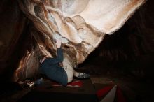 Bouldering in Hueco Tanks on 01/18/2019 with Blue Lizard Climbing and Yoga

Filename: SRM_20190118_1409160.jpg
Aperture: f/8.0
Shutter Speed: 1/250
Body: Canon EOS-1D Mark II
Lens: Canon EF 16-35mm f/2.8 L