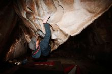 Bouldering in Hueco Tanks on 01/18/2019 with Blue Lizard Climbing and Yoga

Filename: SRM_20190118_1409270.jpg
Aperture: f/8.0
Shutter Speed: 1/250
Body: Canon EOS-1D Mark II
Lens: Canon EF 16-35mm f/2.8 L