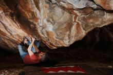 Bouldering in Hueco Tanks on 01/18/2019 with Blue Lizard Climbing and Yoga

Filename: SRM_20190118_1413420.jpg
Aperture: f/8.0
Shutter Speed: 1/250
Body: Canon EOS-1D Mark II
Lens: Canon EF 16-35mm f/2.8 L