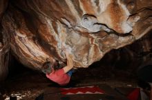 Bouldering in Hueco Tanks on 01/18/2019 with Blue Lizard Climbing and Yoga

Filename: SRM_20190118_1414010.jpg
Aperture: f/8.0
Shutter Speed: 1/250
Body: Canon EOS-1D Mark II
Lens: Canon EF 16-35mm f/2.8 L