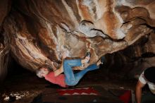 Bouldering in Hueco Tanks on 01/18/2019 with Blue Lizard Climbing and Yoga

Filename: SRM_20190118_1414090.jpg
Aperture: f/8.0
Shutter Speed: 1/250
Body: Canon EOS-1D Mark II
Lens: Canon EF 16-35mm f/2.8 L