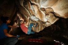 Bouldering in Hueco Tanks on 01/18/2019 with Blue Lizard Climbing and Yoga

Filename: SRM_20190118_1455160.jpg
Aperture: f/8.0
Shutter Speed: 1/250
Body: Canon EOS-1D Mark II
Lens: Canon EF 16-35mm f/2.8 L