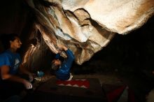 Bouldering in Hueco Tanks on 01/18/2019 with Blue Lizard Climbing and Yoga

Filename: SRM_20190118_1456280.jpg
Aperture: f/8.0
Shutter Speed: 1/250
Body: Canon EOS-1D Mark II
Lens: Canon EF 16-35mm f/2.8 L