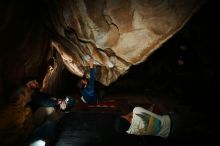 Bouldering in Hueco Tanks on 01/18/2019 with Blue Lizard Climbing and Yoga

Filename: SRM_20190118_1510540.jpg
Aperture: f/8.0
Shutter Speed: 1/250
Body: Canon EOS-1D Mark II
Lens: Canon EF 16-35mm f/2.8 L