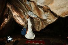 Bouldering in Hueco Tanks on 01/18/2019 with Blue Lizard Climbing and Yoga

Filename: SRM_20190118_1518390.jpg
Aperture: f/8.0
Shutter Speed: 1/250
Body: Canon EOS-1D Mark II
Lens: Canon EF 16-35mm f/2.8 L