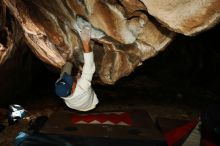 Bouldering in Hueco Tanks on 01/18/2019 with Blue Lizard Climbing and Yoga

Filename: SRM_20190118_1518410.jpg
Aperture: f/8.0
Shutter Speed: 1/250
Body: Canon EOS-1D Mark II
Lens: Canon EF 16-35mm f/2.8 L