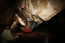 Bouldering in Hueco Tanks on 01/18/2019 with Blue Lizard Climbing and Yoga

Filename: SRM_20190118_1538550.jpg
Aperture: f/8.0
Shutter Speed: 1/250
Body: Canon EOS-1D Mark II
Lens: Canon EF 16-35mm f/2.8 L