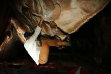 Bouldering in Hueco Tanks on 01/18/2019 with Blue Lizard Climbing and Yoga

Filename: SRM_20190118_1539450.jpg
Aperture: f/8.0
Shutter Speed: 1/250
Body: Canon EOS-1D Mark II
Lens: Canon EF 16-35mm f/2.8 L