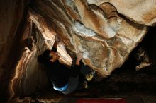 Bouldering in Hueco Tanks on 01/18/2019 with Blue Lizard Climbing and Yoga

Filename: SRM_20190118_1544470.jpg
Aperture: f/8.0
Shutter Speed: 1/250
Body: Canon EOS-1D Mark II
Lens: Canon EF 16-35mm f/2.8 L