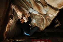 Bouldering in Hueco Tanks on 01/18/2019 with Blue Lizard Climbing and Yoga

Filename: SRM_20190118_1544510.jpg
Aperture: f/8.0
Shutter Speed: 1/250
Body: Canon EOS-1D Mark II
Lens: Canon EF 16-35mm f/2.8 L