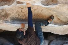 Bouldering in Hueco Tanks on 01/19/2019 with Blue Lizard Climbing and Yoga

Filename: SRM_20190119_1121070.jpg
Aperture: f/3.5
Shutter Speed: 1/500
Body: Canon EOS-1D Mark II
Lens: Canon EF 50mm f/1.8 II