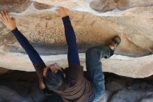 Bouldering in Hueco Tanks on 01/19/2019 with Blue Lizard Climbing and Yoga

Filename: SRM_20190119_1121090.jpg
Aperture: f/3.5
Shutter Speed: 1/500
Body: Canon EOS-1D Mark II
Lens: Canon EF 50mm f/1.8 II