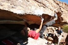 Bouldering in Hueco Tanks on 01/19/2019 with Blue Lizard Climbing and Yoga

Filename: SRM_20190119_1153540.jpg
Aperture: f/8.0
Shutter Speed: 1/800
Body: Canon EOS-1D Mark II
Lens: Canon EF 16-35mm f/2.8 L