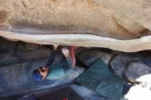 Bouldering in Hueco Tanks on 01/19/2019 with Blue Lizard Climbing and Yoga

Filename: SRM_20190119_1155320.jpg
Aperture: f/5.0
Shutter Speed: 1/250
Body: Canon EOS-1D Mark II
Lens: Canon EF 16-35mm f/2.8 L