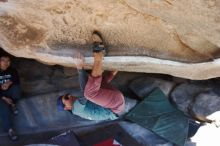 Bouldering in Hueco Tanks on 01/19/2019 with Blue Lizard Climbing and Yoga

Filename: SRM_20190119_1155370.jpg
Aperture: f/5.0
Shutter Speed: 1/250
Body: Canon EOS-1D Mark II
Lens: Canon EF 16-35mm f/2.8 L