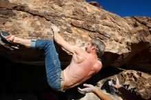 Bouldering in Hueco Tanks on 01/19/2019 with Blue Lizard Climbing and Yoga

Filename: SRM_20190119_1200250.jpg
Aperture: f/20.0
Shutter Speed: 1/250
Body: Canon EOS-1D Mark II
Lens: Canon EF 16-35mm f/2.8 L